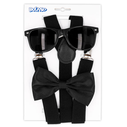 E-Carnavalskleding.nl Accessoireset zwart