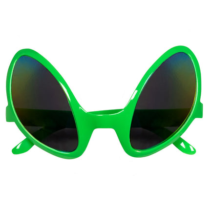 E-Carnavalskleding.nl Alien bril groen