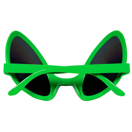 E-Carnavalskleding.nl Alien bril groen