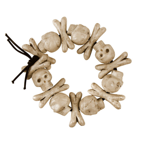 E-Carnavalskleding.nl Armband Skull bones