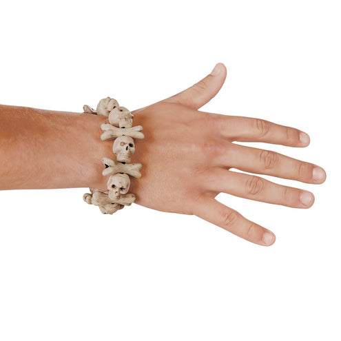 E-Carnavalskleding.nl Armband Skull bones