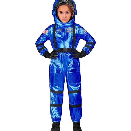 E-Carnavalskleding.nl Astronaut blauw kostuum Lara kind