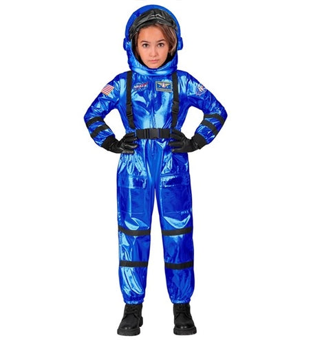 E-Carnavalskleding.nl Astronaut blauw kostuum Lara kind