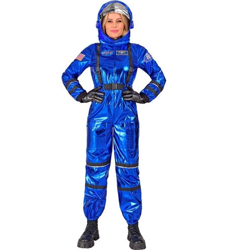 E-Carnavalskleding.nl Astronaut kostuum blauw dame Eva