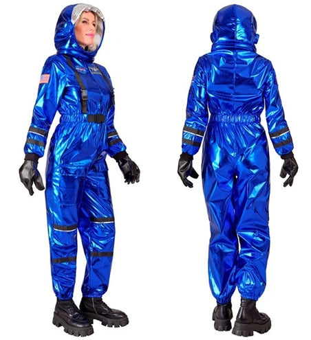 E-Carnavalskleding.nl Astronaut kostuum blauw dame Eva