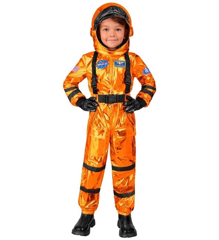 E-Carnavalskleding.nl Astronaut kostuum oranje Teun kind