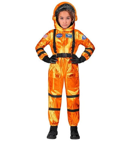 E-Carnavalskleding.nl Astronaut kostuum oranje Teun kind