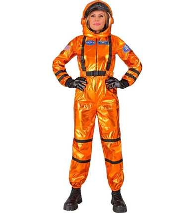 E-Carnavalskleding.nl Astronaut oranje dame kostuum Lars