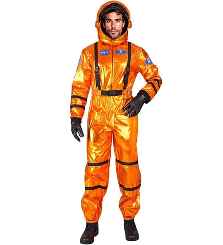 E-Carnavalskleding.nl Astronaut oranje heren kostuum Evi