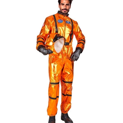 E-Carnavalskleding.nl Astronaut oranje heren kostuum Evi