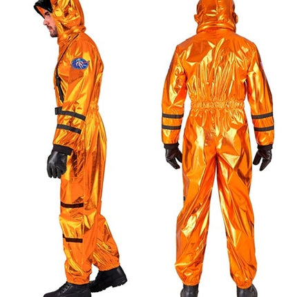 E-Carnavalskleding.nl Astronaut oranje heren kostuum Evi