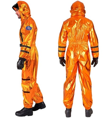 E-Carnavalskleding.nl Astronaut oranje heren kostuum Evi