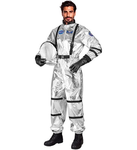 E-Carnavalskleding.nl Astronauten kostuum zilver Remi heren