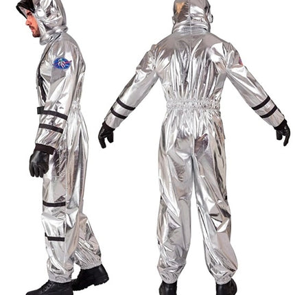E-Carnavalskleding.nl Astronauten kostuum zilver Remi heren