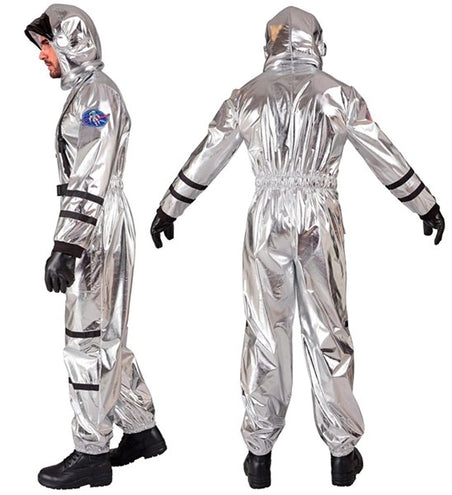E-Carnavalskleding.nl Astronauten kostuum zilver Remi heren