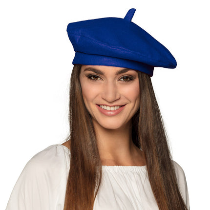 E-Carnavalskleding.nl Baret Frankrijk blauw
