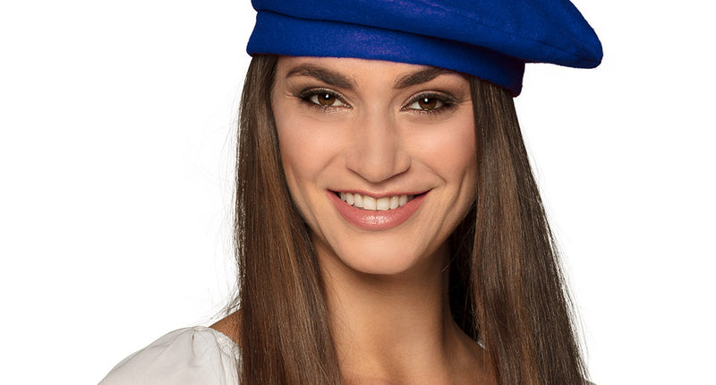 E-Carnavalskleding.nl Baret Frankrijk blauw