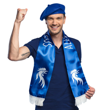 E-Carnavalskleding.nl Baret Frankrijk blauw
