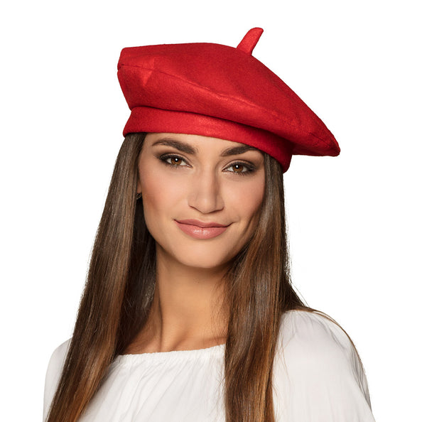 E-Carnavalskleding.nl Baret Frankrijk rood