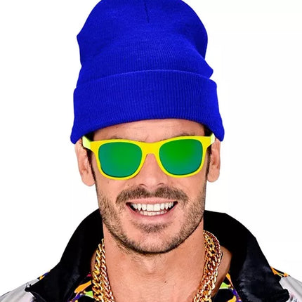 E-Carnavalskleding.nl Beanie blauw muts Gijs