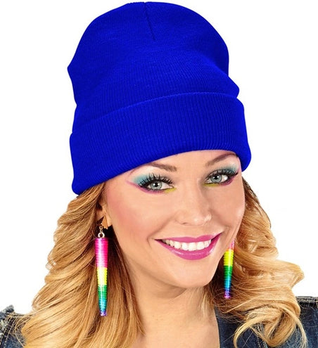 E-Carnavalskleding.nl Beanie blauw muts Gijs