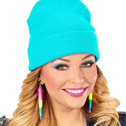 E-Carnavalskleding.nl Beanie lichtblauw muts Bente