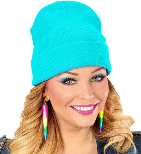 E-Carnavalskleding.nl Beanie lichtblauw muts Bente