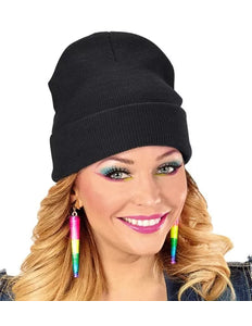 E-Carnavalskleding.nl Beanie zwart muts Luuk