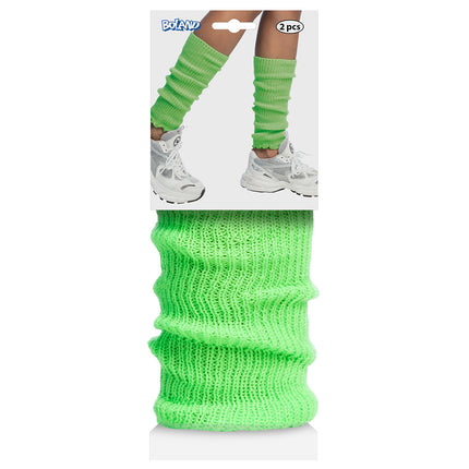 E-Carnavalskleding.nl Beenwarmers Basic neon groen