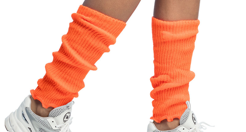 E-Carnavalskleding.nl Beenwarmers Basic neon oranje