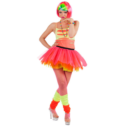 E-Carnavalskleding.nl Beenwarmers Basic neon oranje