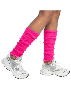 E-Carnavalskleding.nl Beenwarmers Basic neon roze
