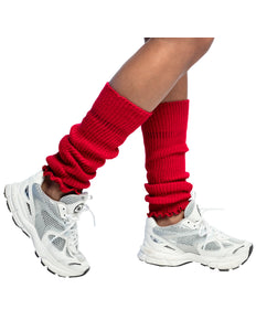 E-Carnavalskleding.nl Beenwarmers Basic rood