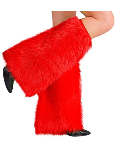 E-Carnavalskleding.nl Beenwarmers pluche rood Thijs