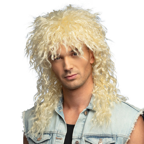 E-Carnavalskleding.nl Blonde rocker pruik Star