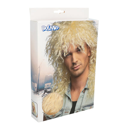 E-Carnavalskleding.nl Blonde rocker pruik Star