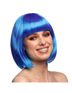 E-Carnavalskleding.nl Boblijn pruik Cabaret blauw