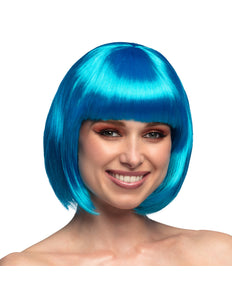 E-Carnavalskleding.nl Boblijn pruik Cabaret icy blue