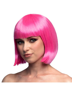 E-Carnavalskleding.nl Boblijn pruik Cabaret icy roze