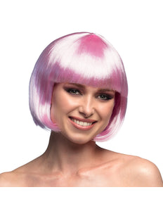 E-Carnavalskleding.nl Boblijn pruik Cabaret licht roze