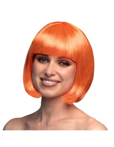 E-Carnavalskleding.nl Boblijn pruik Cabaret oranje
