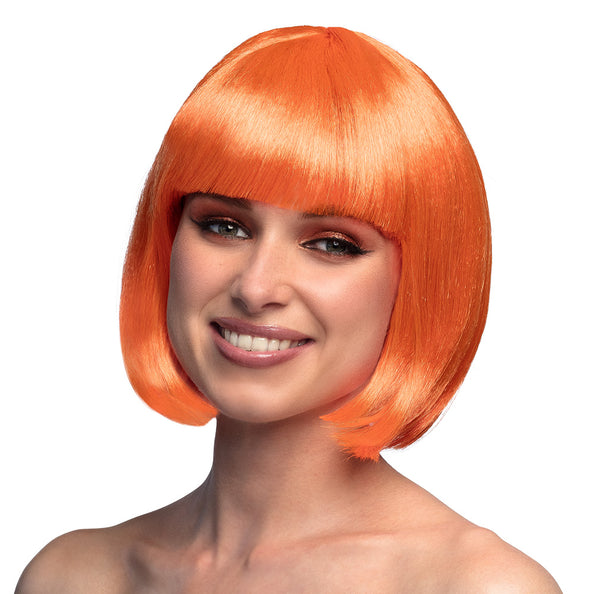 E-Carnavalskleding.nl Boblijn pruik Cabaret oranje