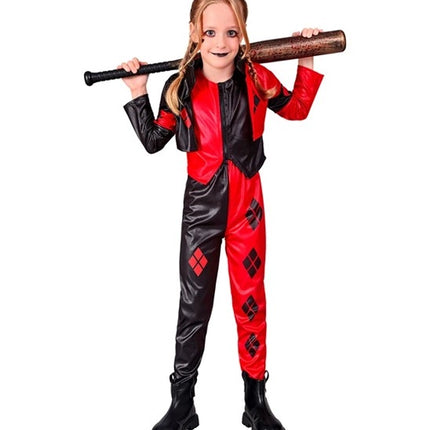 E-Carnavalskleding.nl Boosaardige harlekijn kostuum Saartje kinderen