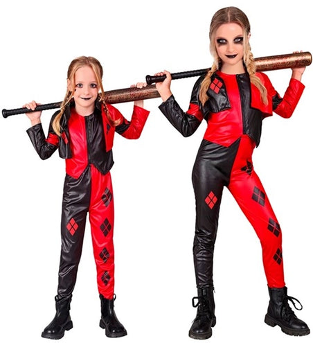 E-Carnavalskleding.nl Boosaardige harlekijn kostuum Saartje kinderen