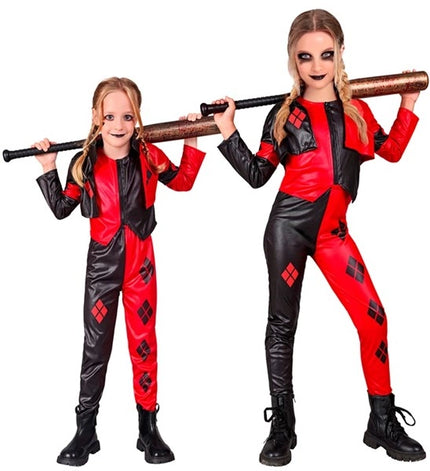 E-Carnavalskleding.nl Boosaardige harlekijn kostuum Saartje kinderen
