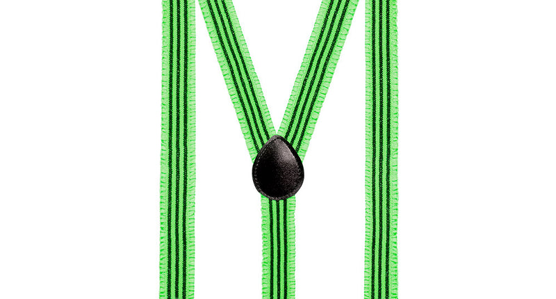 E-Carnavalskleding.nl Bretels Ruches neon groen
