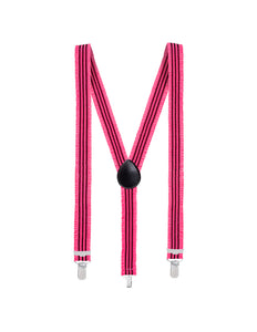 E-Carnavalskleding.nl Bretels Ruches neon roze