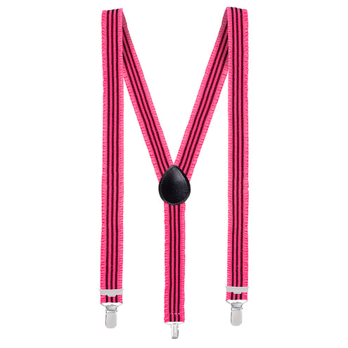 E-Carnavalskleding.nl Bretels Ruches neon roze