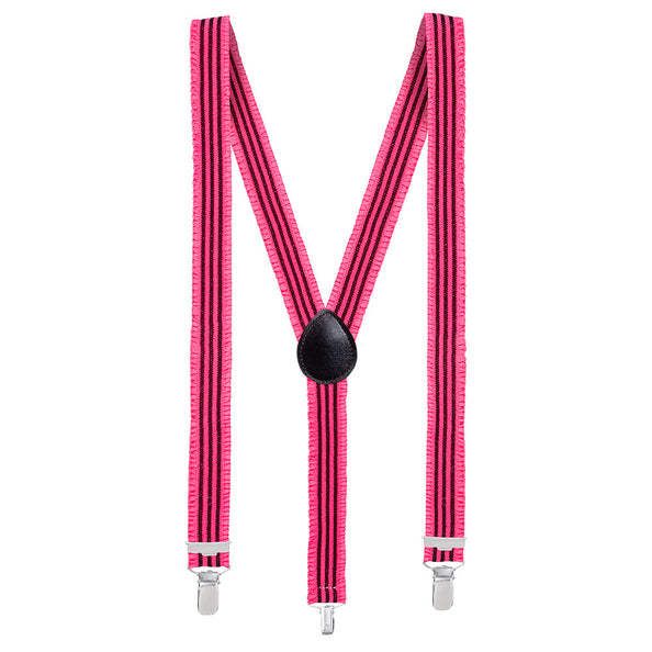 E-Carnavalskleding.nl Bretels Ruches neon roze