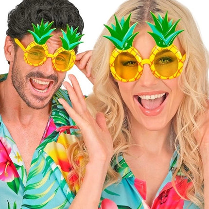 E-Carnavalskleding.nl Bril ananas Esmee